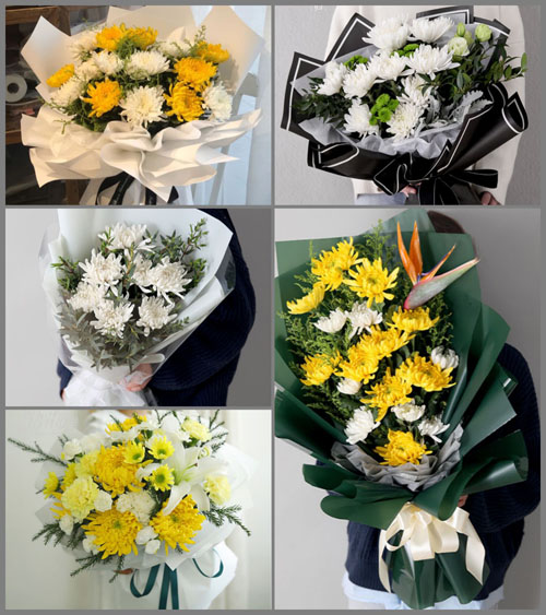 广东广州市黄埔区九龙镇蟹庄村白事花束代送
